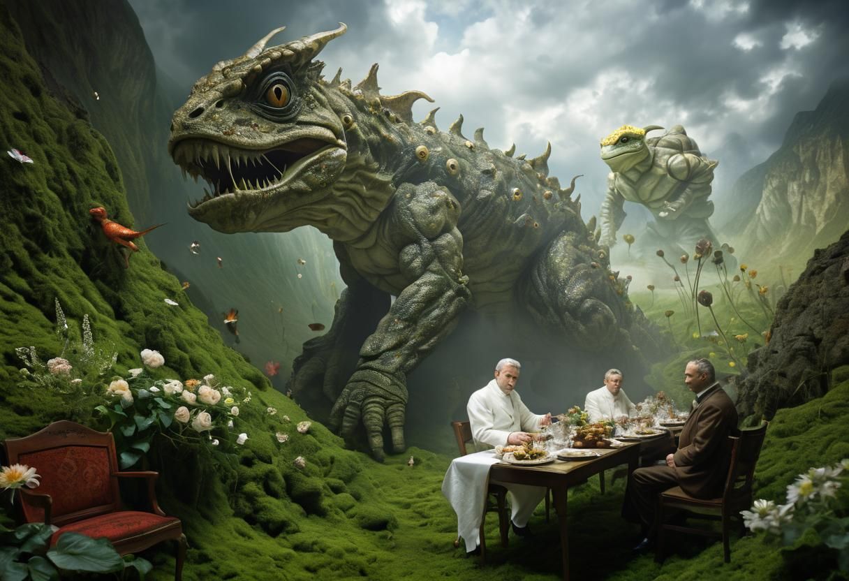 "Oh! You're having Lunch uh..... We'll go play Elsewhere