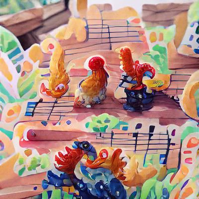 Musically talented chickens
