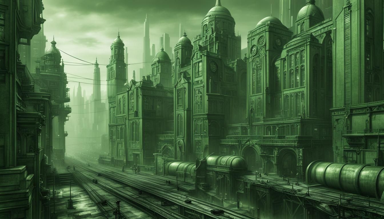 The Old Green City - AI Generated Artwork - NightCafe Creator