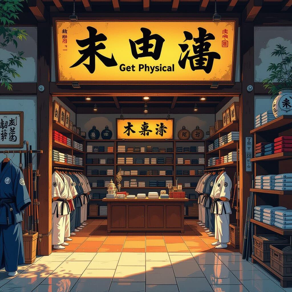 Japanese Martial Arts Store Concept Art