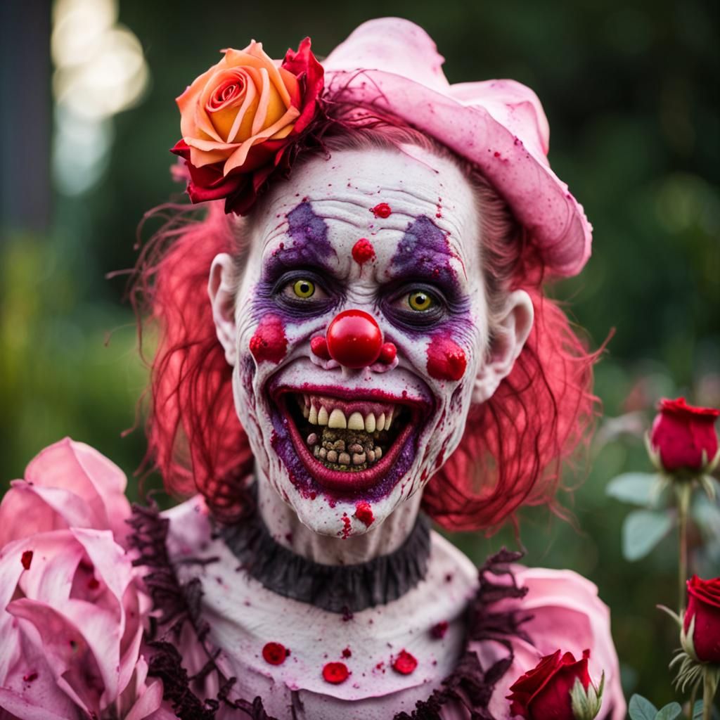 Zombie Monkey Monster Clown Woman