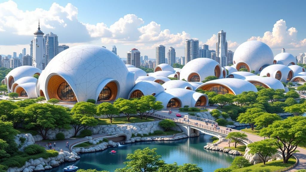 <lora:AccuTecture:1.0> dome buildings