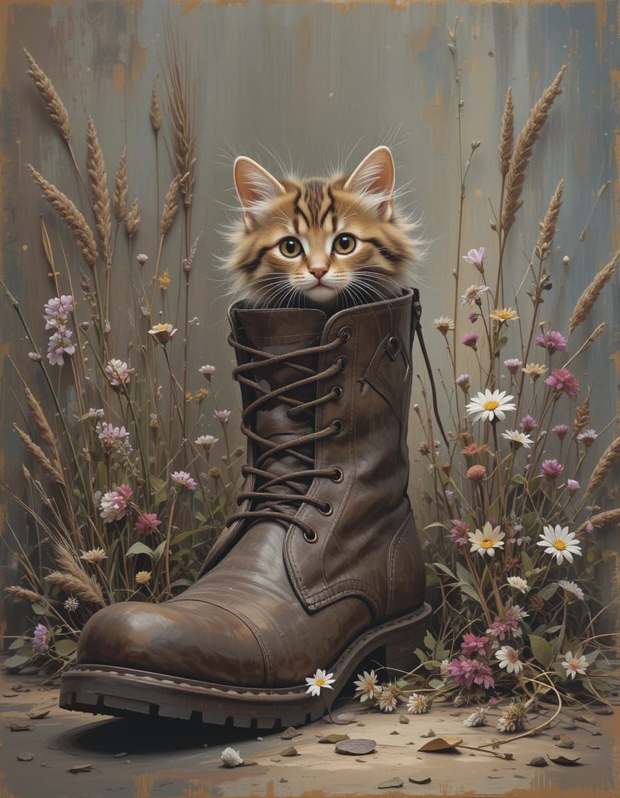 Cat in the Boot 😸😸😁