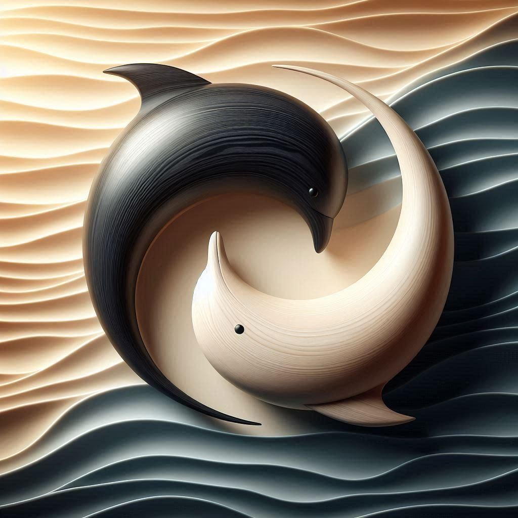 Dolphins yin yang