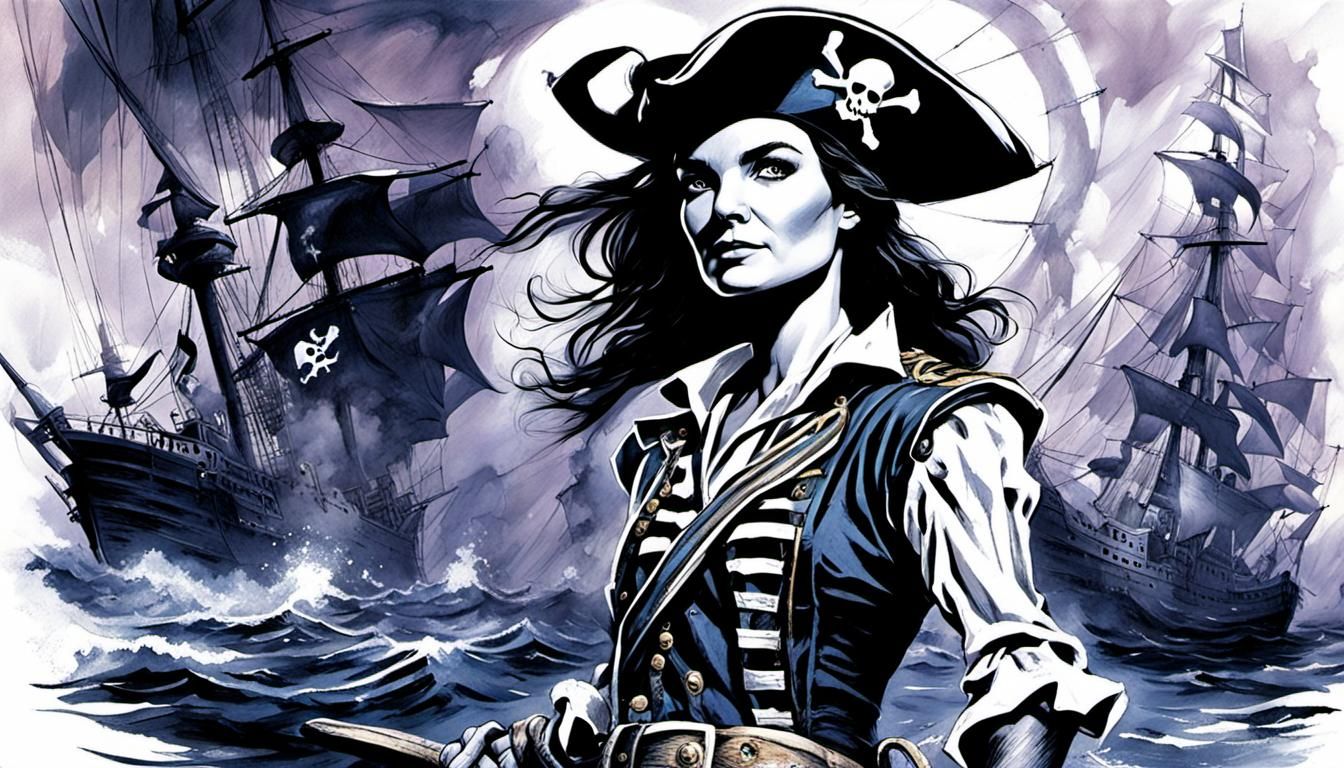 Katie Holmes, a pirate captain