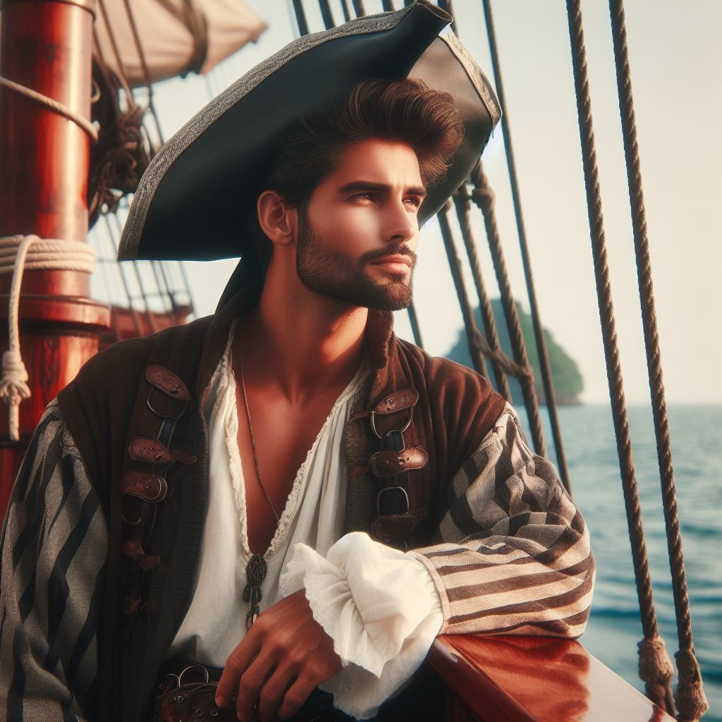 Pirate at sea