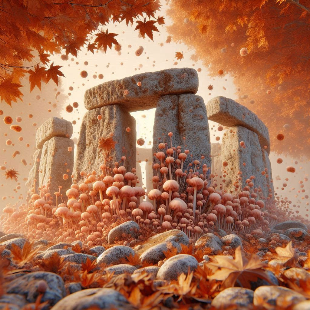 Autumn Shrooms crawling up the Stones
