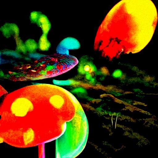 Glowing Mushrooms