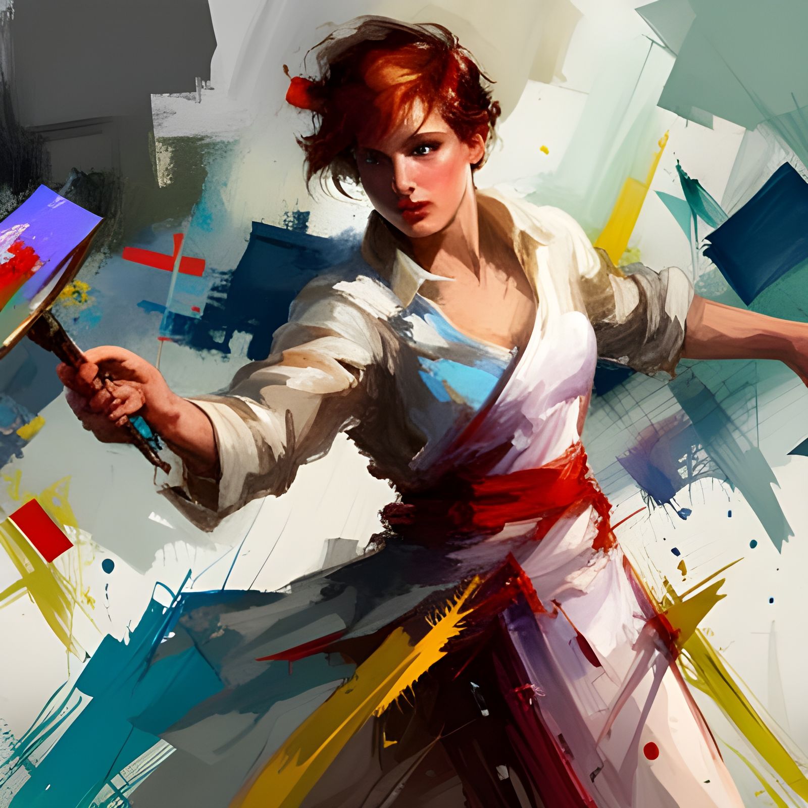 spatula technique AI Generated Artwork NightCafe Creator