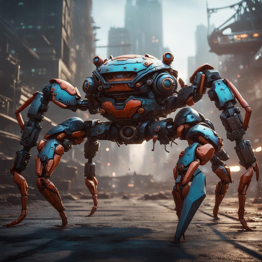 Crab Mech - AI Generated Artwork - NightCafe Creator