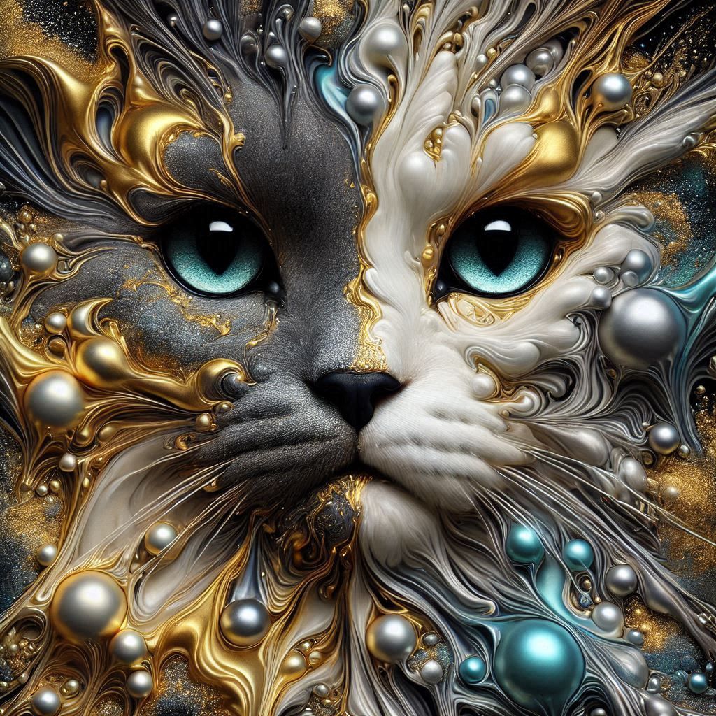 stylized cat portrait -3