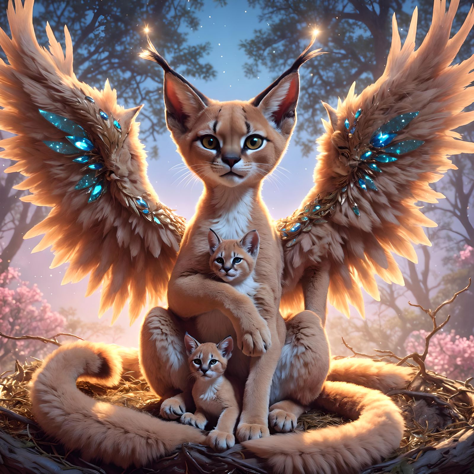 Chimera Cat - AI Generated Artwork - NightCafe Creator