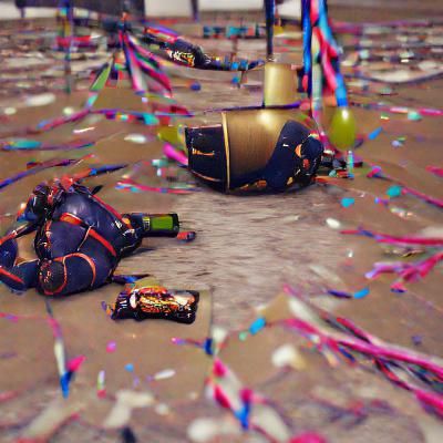 A desperate celebration of an end