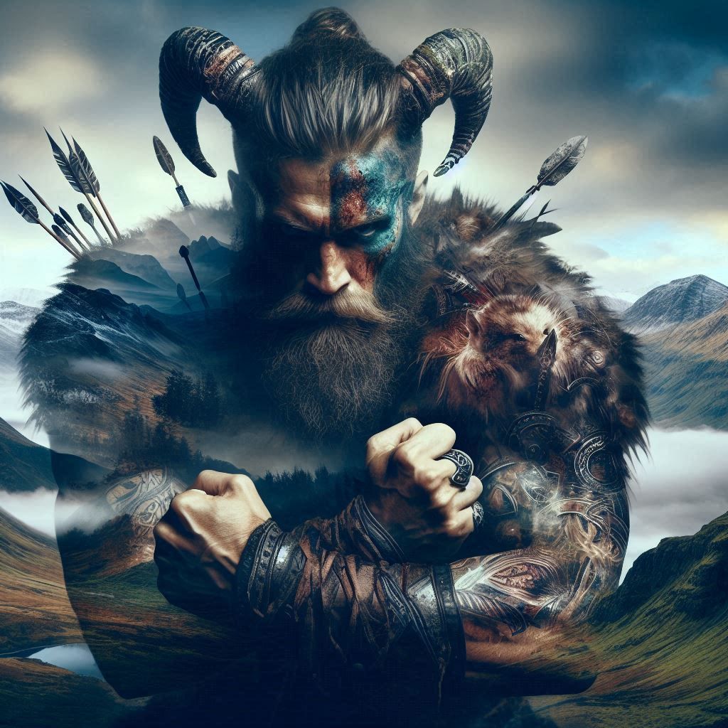 double exposure beautiful fantasy portrait landscape..