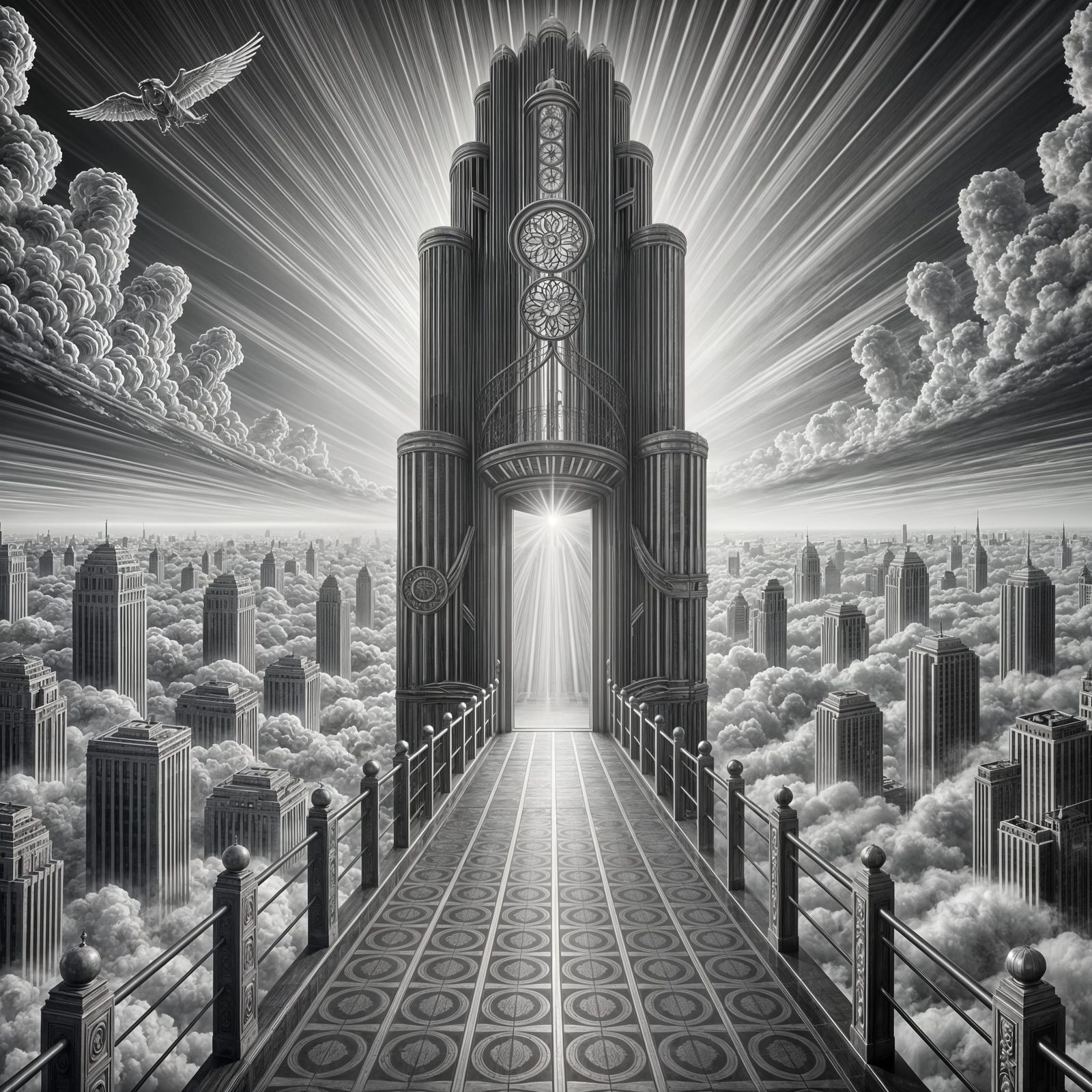 Elevator to Heaven, Art Deco Style 1