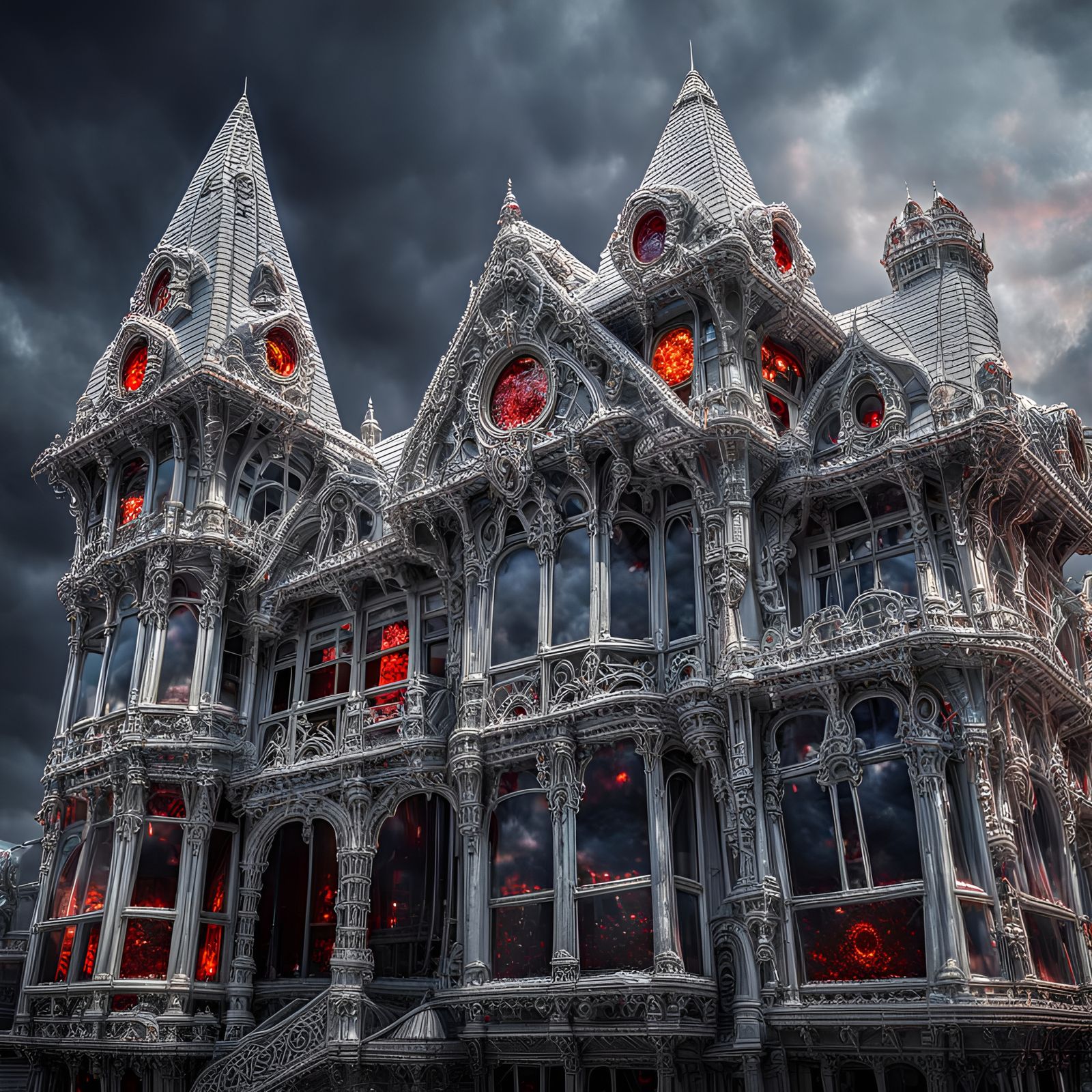 Haunted house - AI Generated Artwork - NightCafe Creator