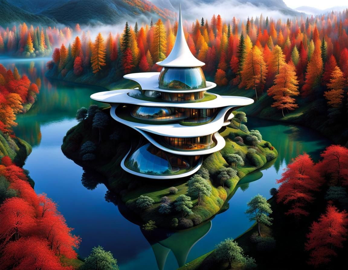 River house  by @Crystalline