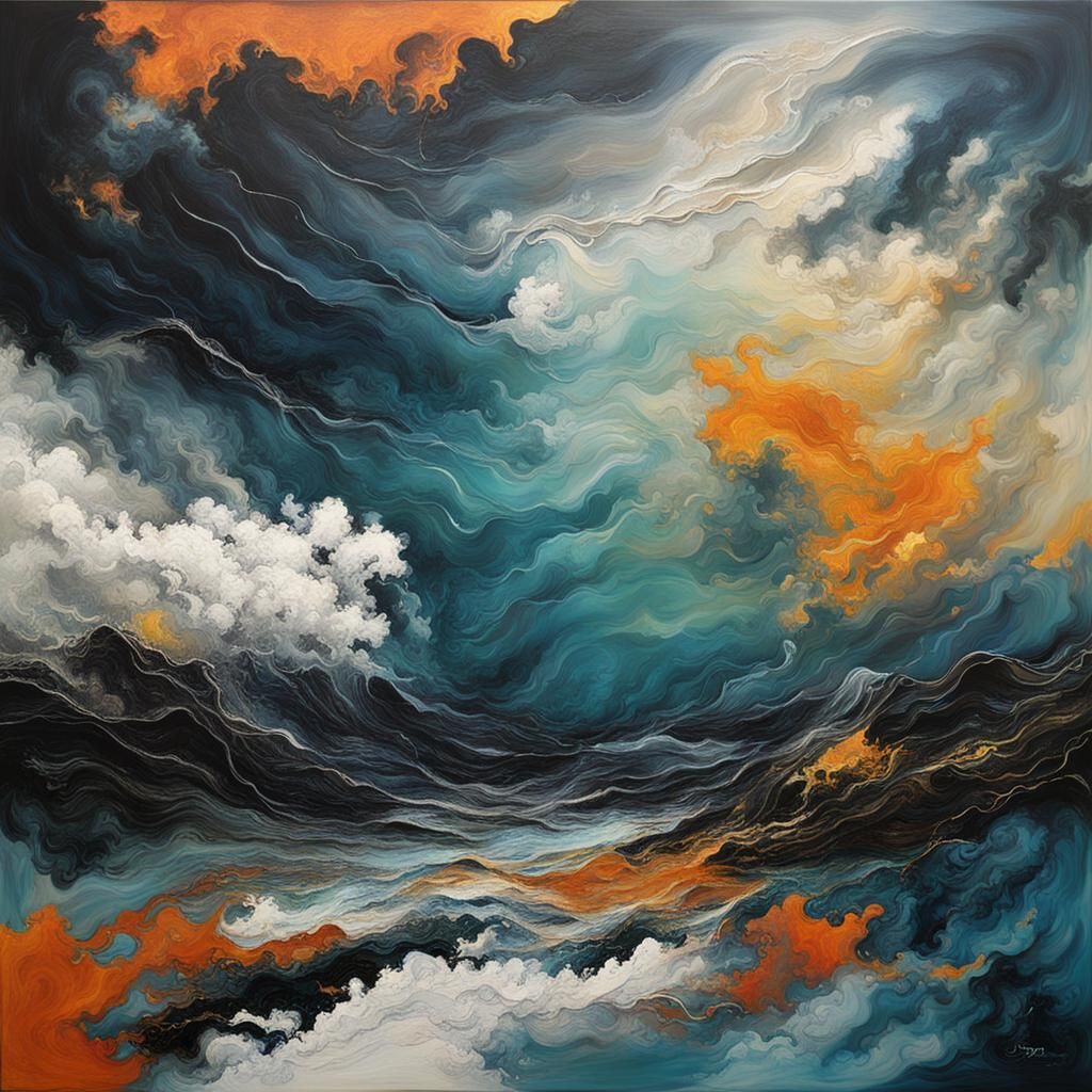 Storm in the middle of a journey