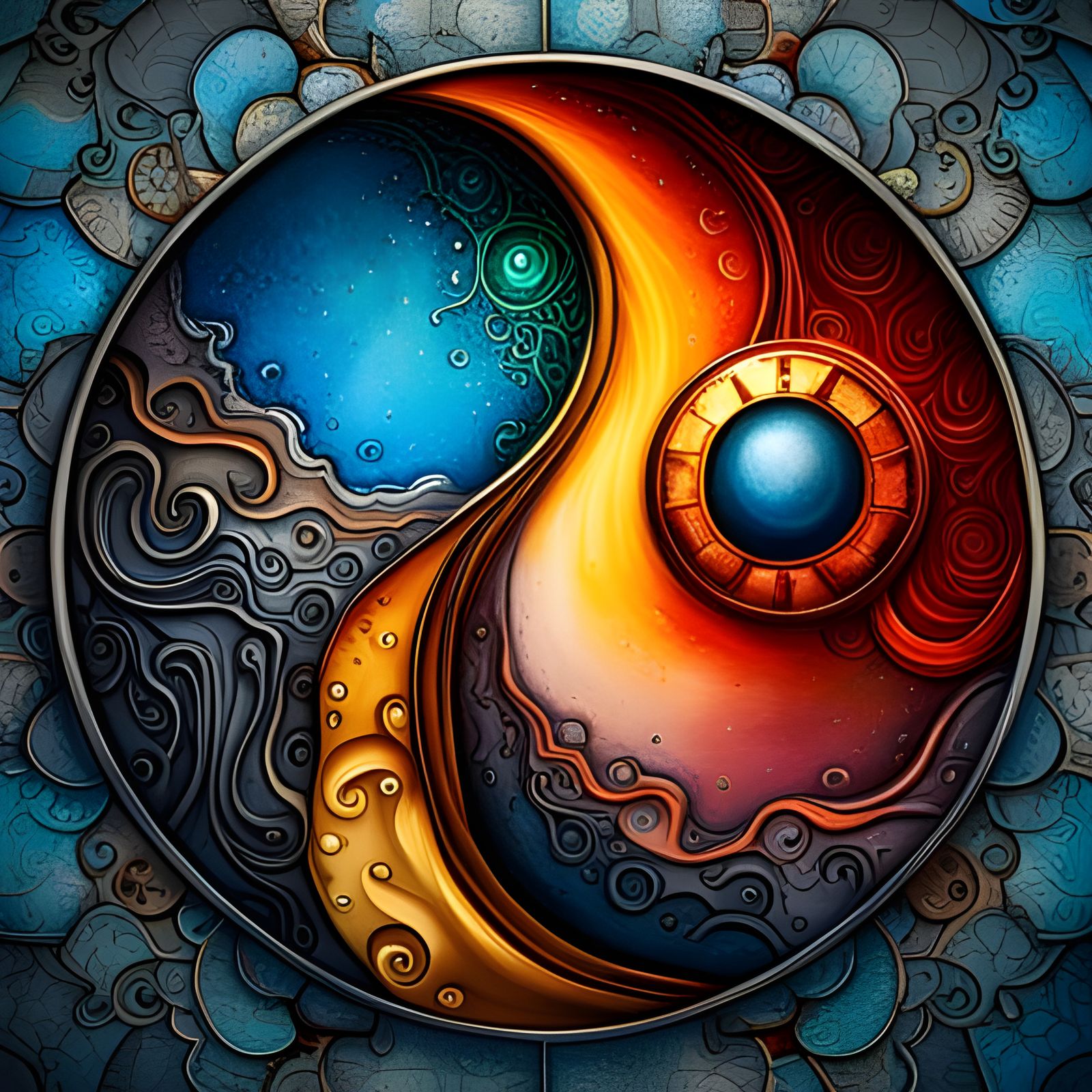 yin and yang - AI Generated Artwork - NightCafe Creator