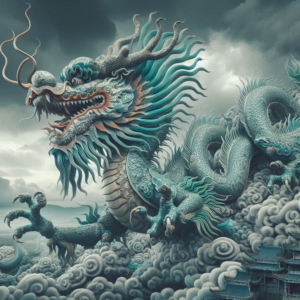 The Azure dragon of good harvest