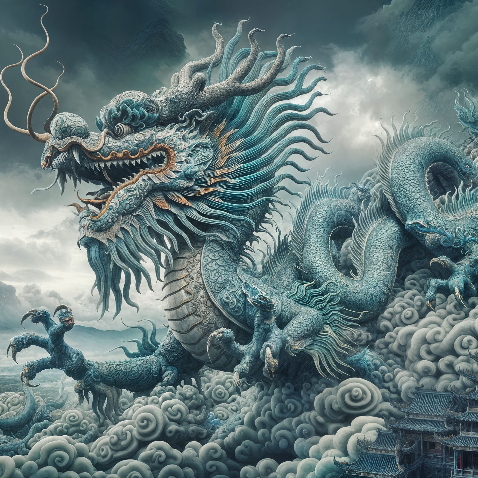 The Azure dragon of good harvest