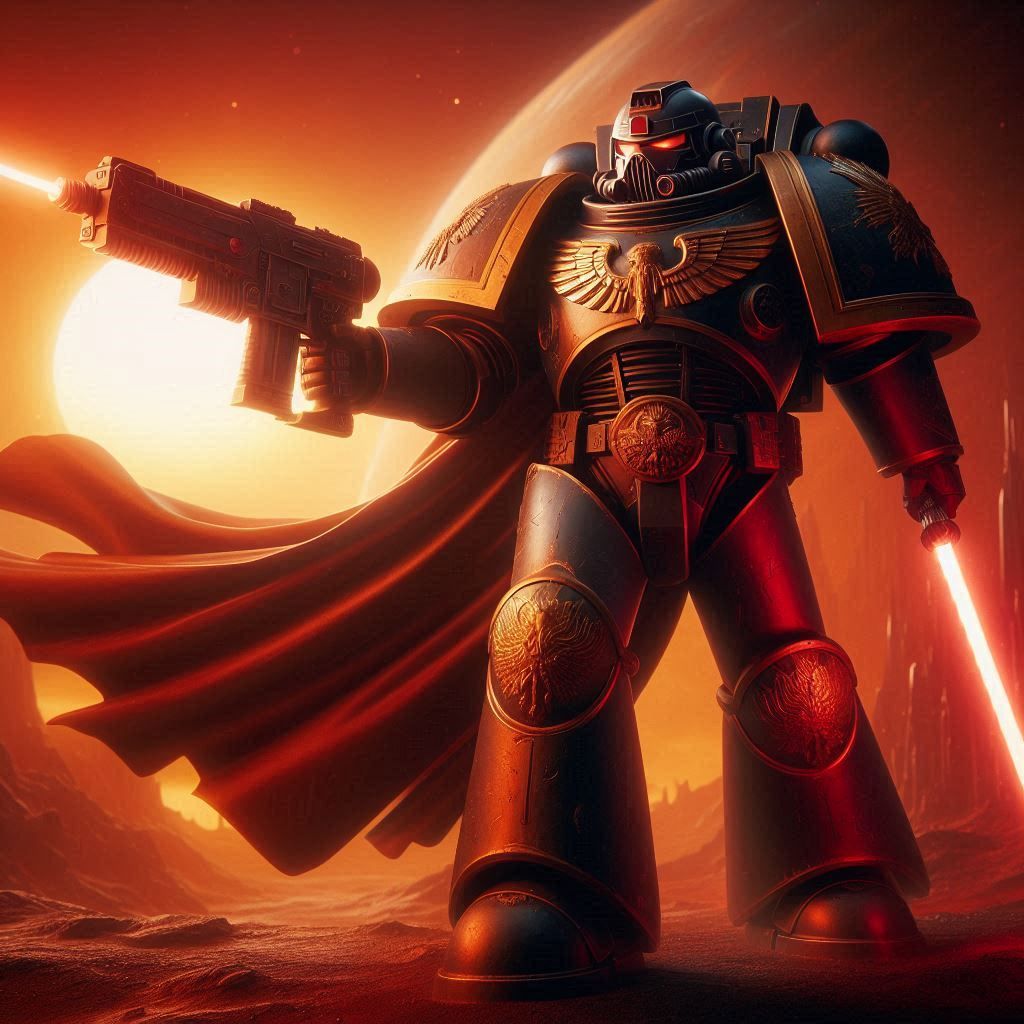 The Ultramarine's New Power Sword (It's A Lightsaber)