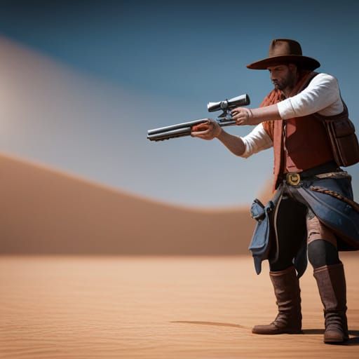 cowboy shooting gun