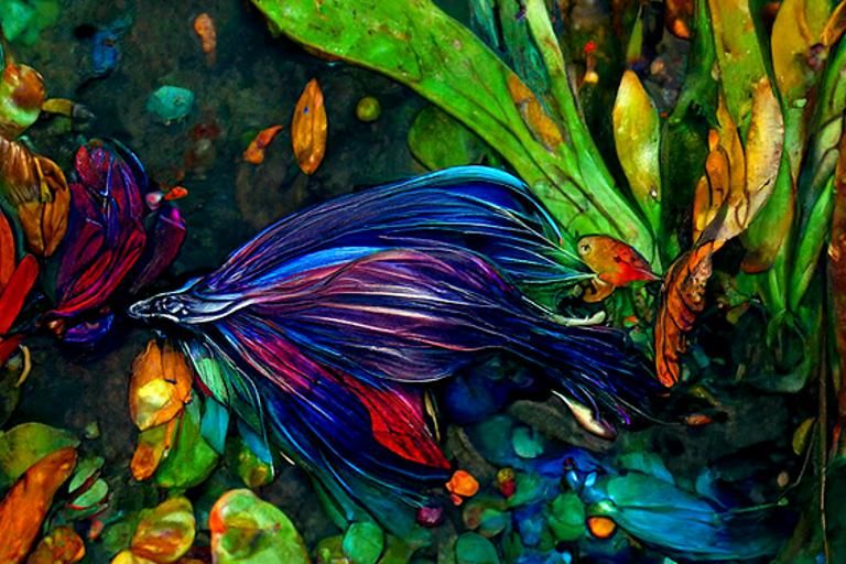 Colorful Rainbow Betta