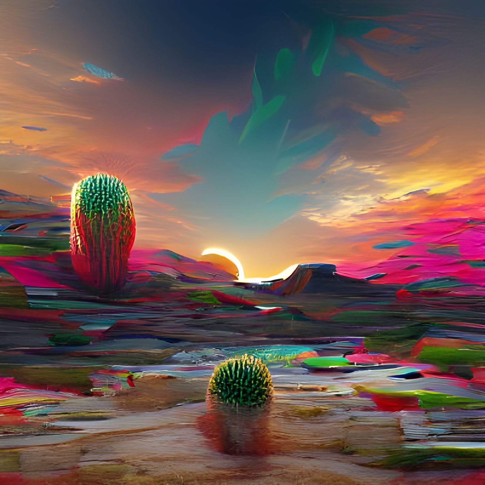 Psychedelic desert