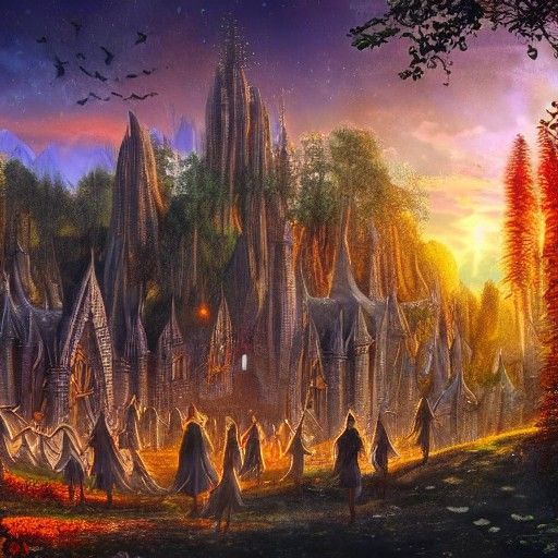 beautiful elven city