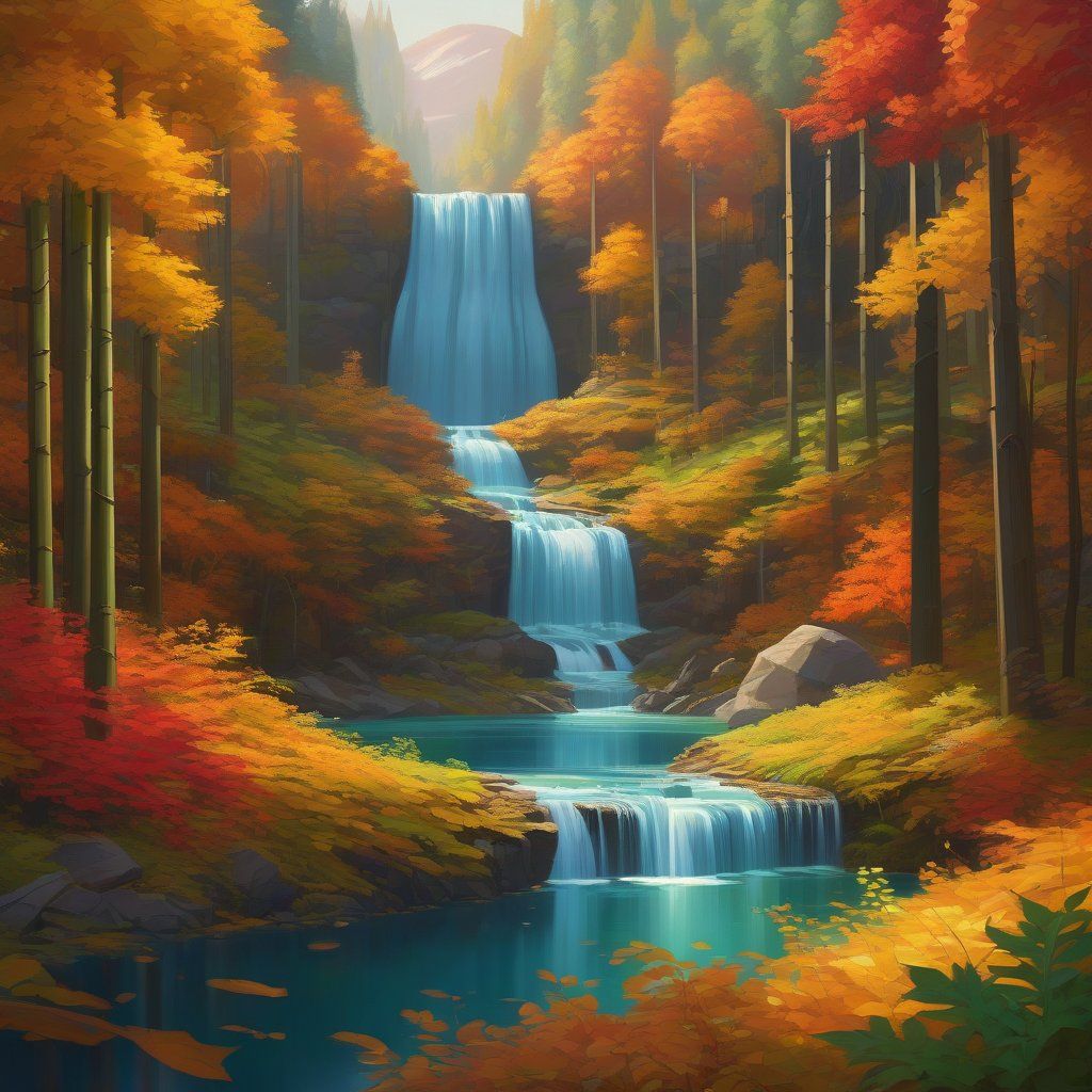 Autumn Waterfall
