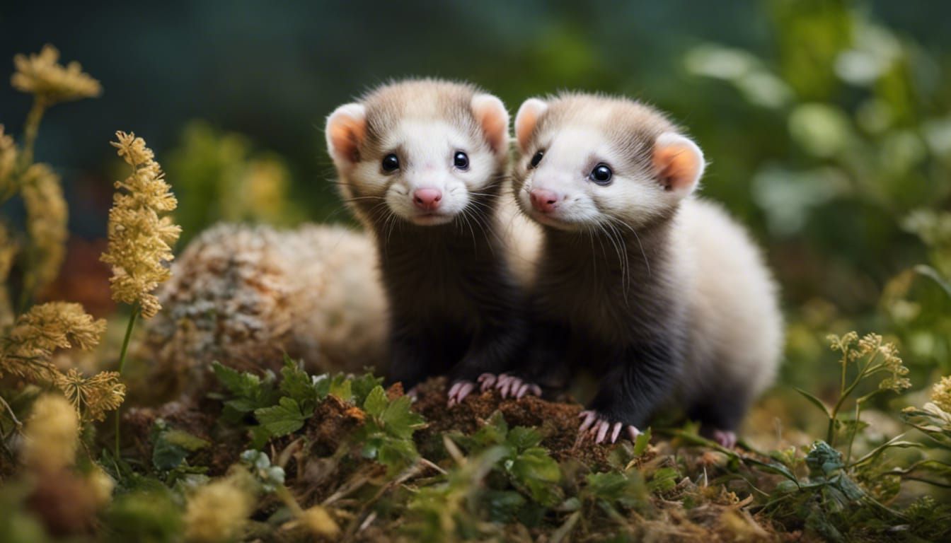 Adorable Baby Ferrets