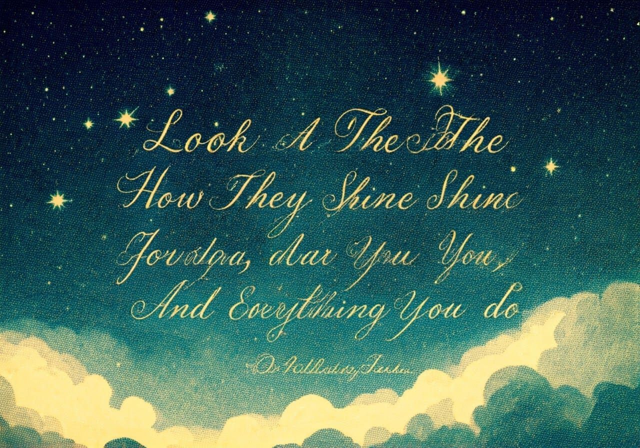 Whimsical Vintage Dreamscapes in Elegant Calligraphy 2