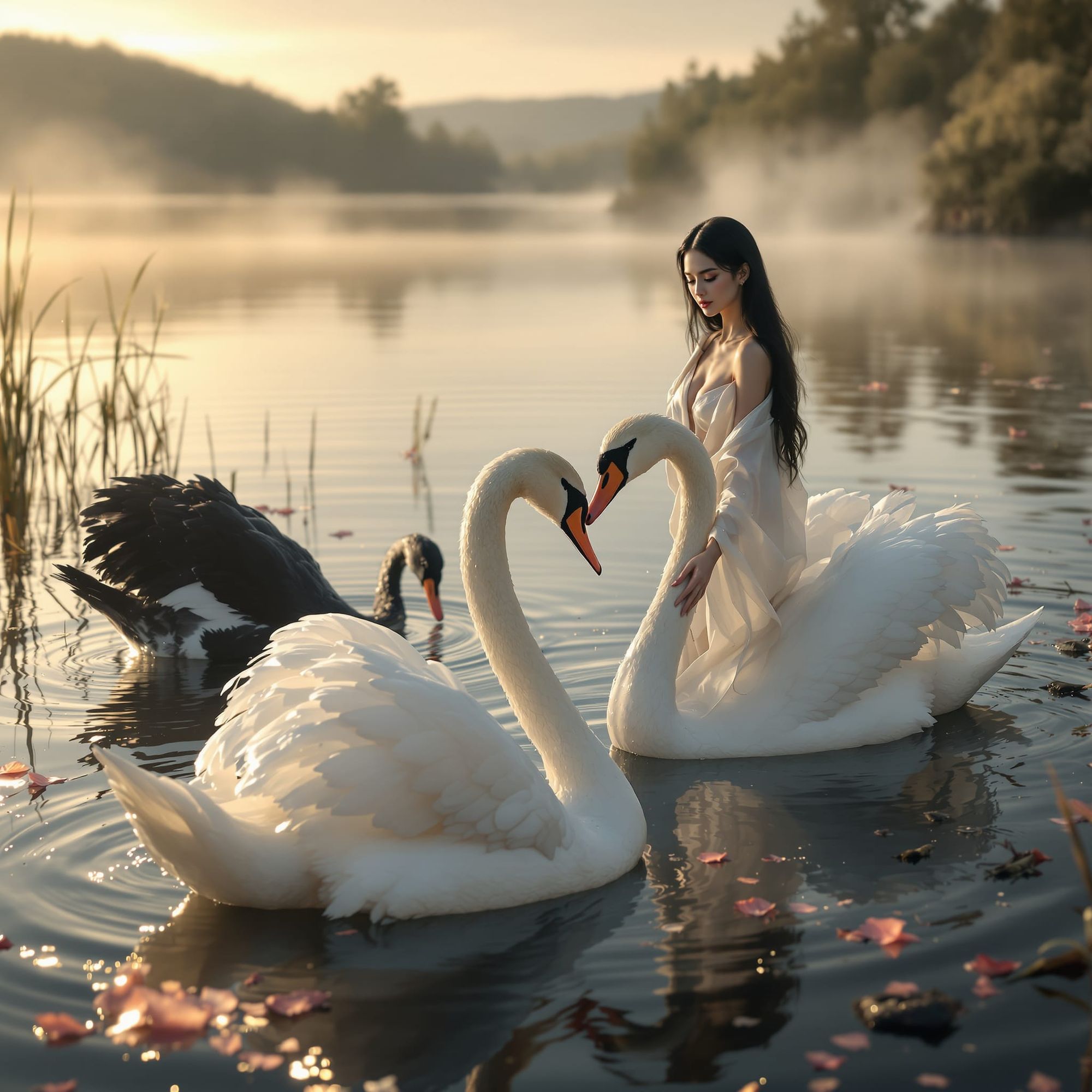 Maiden and Swan VI Charcoal