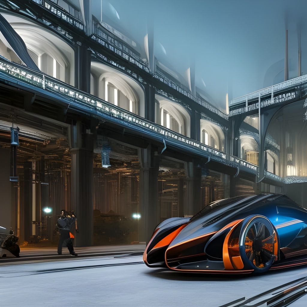 Futuristic Dragster AI Generated Artwork NightCafe Creator