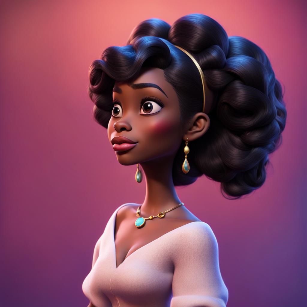 black disney princess - AI Generated Artwork - NightCafe Creator