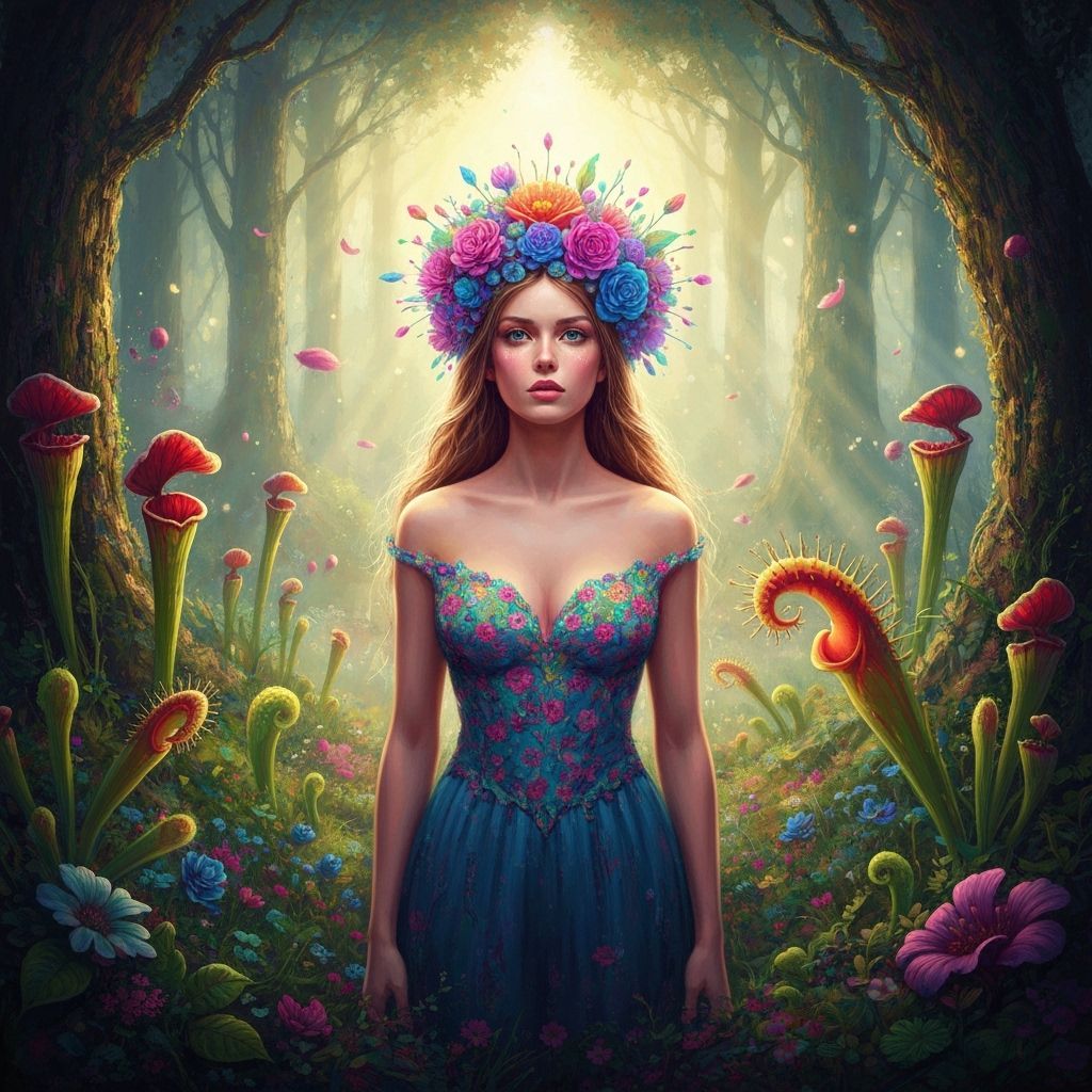 Ragazza con una corona di fiori  by @Maurizio