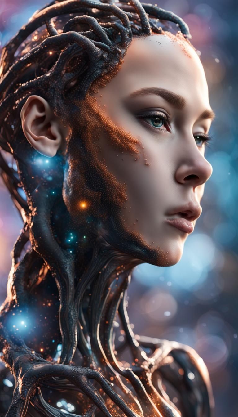 Beautiful "female silicon-based life form" that has the shap...