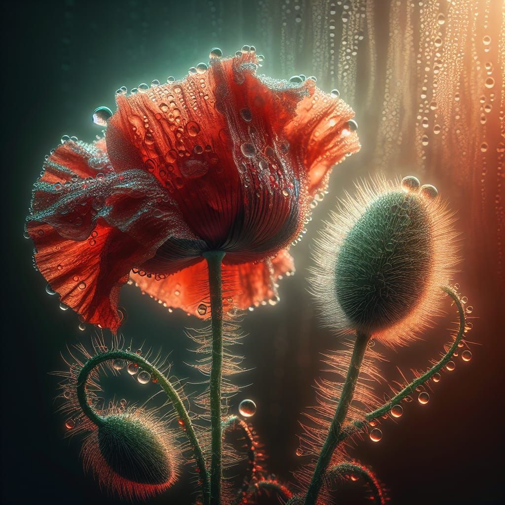 Veiled in Dew  by @Pavel