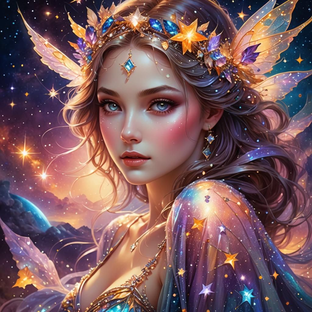 Fairy dust and stars, sparkle and shine with a bright glistening shimmering light  by @Golden Lady