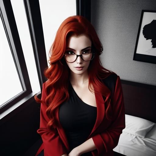 beautiful dark ginger