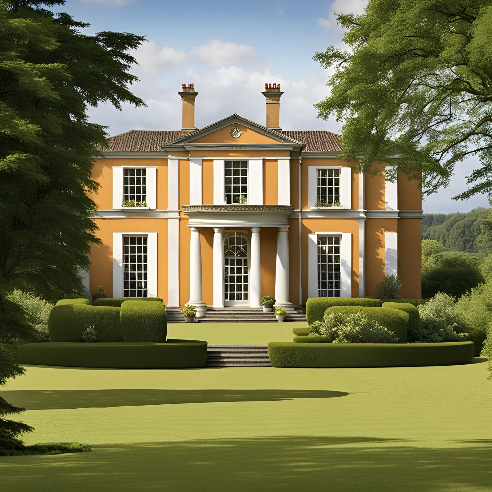 gracious palladian house set in beautiful grounds viewpoint ground ...