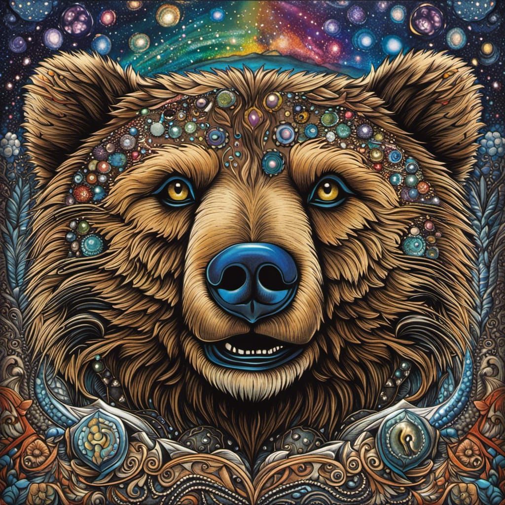 Alien Grizzly Bear - AI Generated Artwork - NightCafe Creator