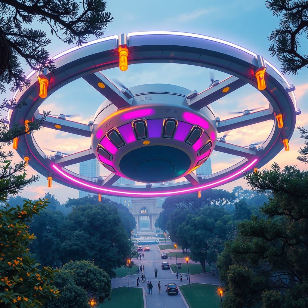 The atraction of the park are the circulares drones. Giants ...