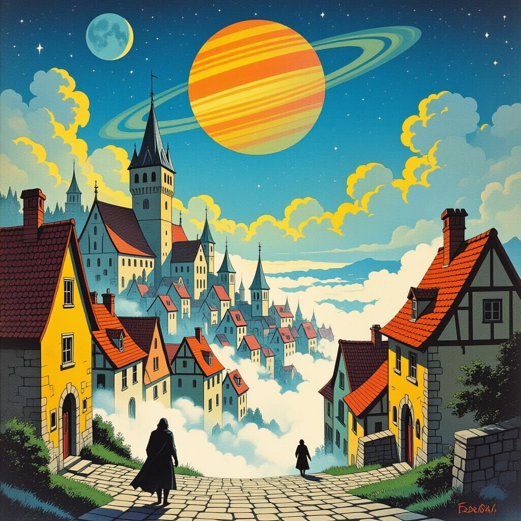 1970s paperback fantasy, town of Ossark