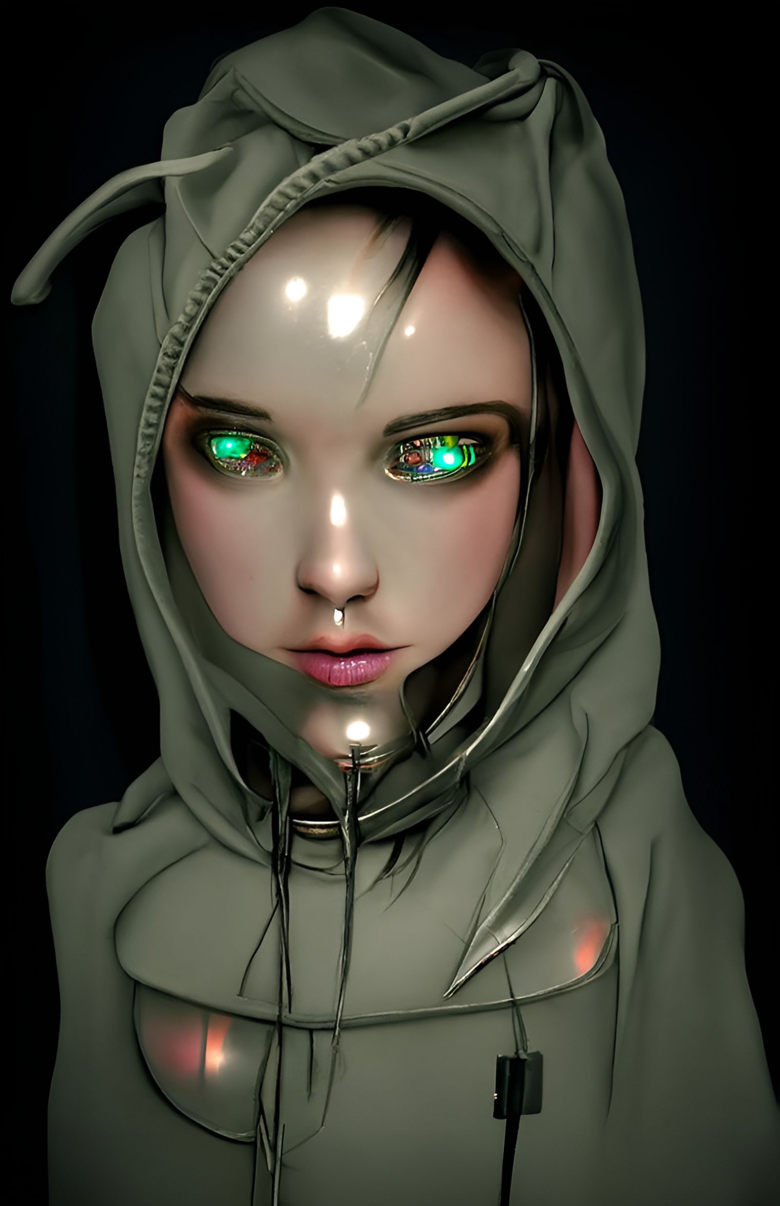 Cybernetic Girl 1.0 - AI Generated Artwork - NightCafe Creator