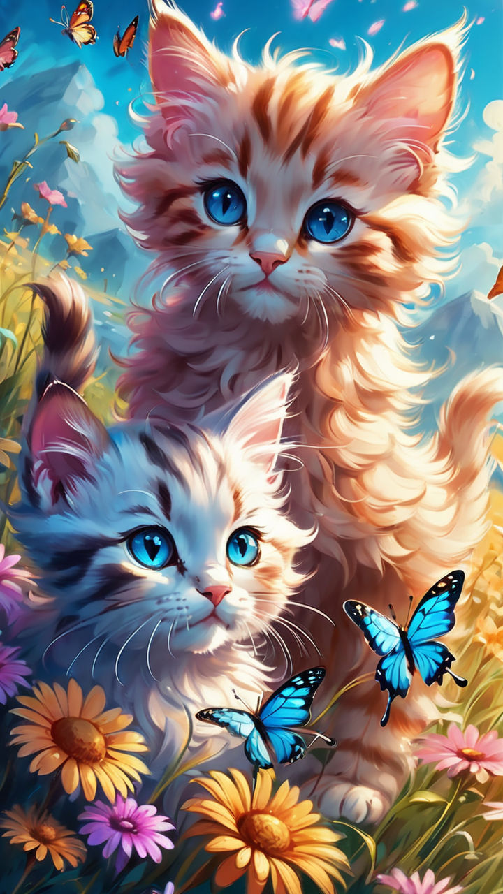 Kittens and Butterflies