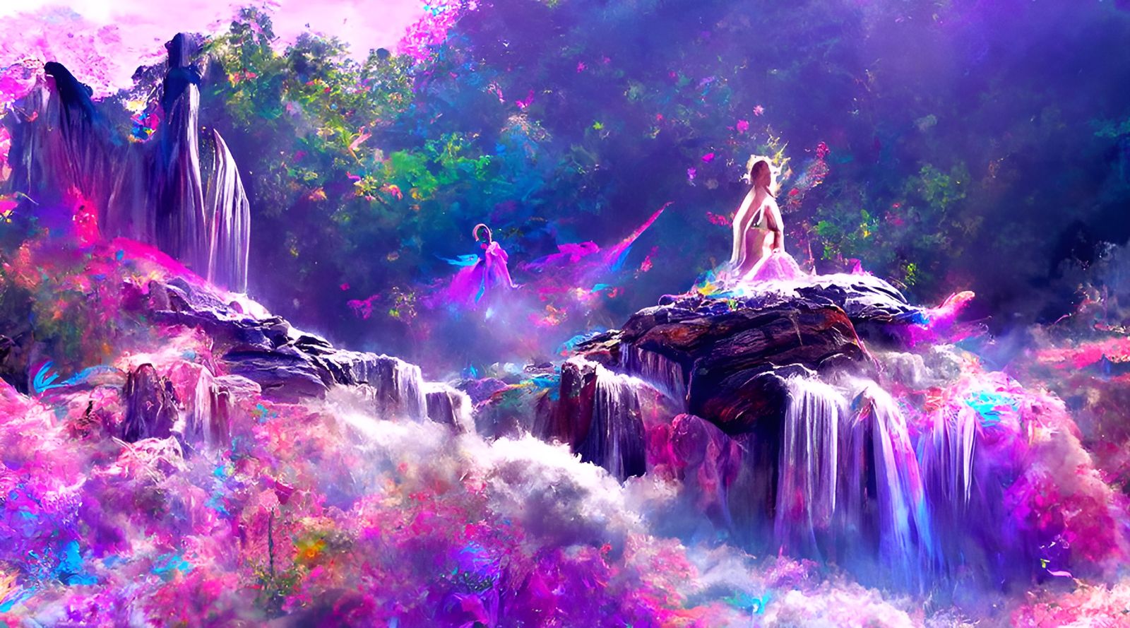 Pink Goddess Of Forevermore Falls