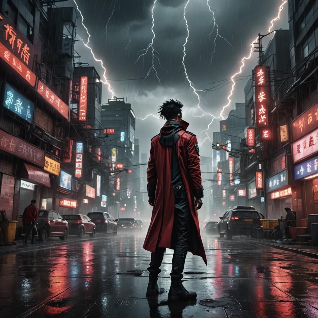 Cyberpunk male villian