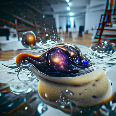 Liquified galaxy powered by surrealism VRay HDR Unreal Engin...